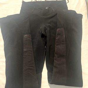 Black Kerrits bootcut riding pants sueded knees medium